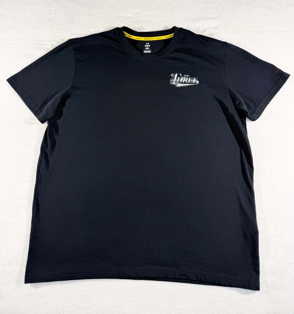 Under Armour Curry Brand Stephen Curry 'For Three' Graphic T-Shirt Black, Large